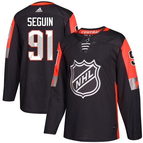 Adidas Stars #91 Tyler Seguin Black 2018 All-Star Central Division Authentic Stitched NHL Jersey