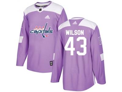 Adidas Washington Capitals #43 Tom Wilson Purple Authentic Fights Cancer Stitched NHL Jersey
