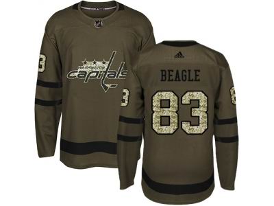 Adidas Washington Capitals #83 Jay Beagle Green Salute to Service Jersey