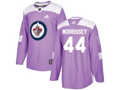 Adidas Winnipeg Jets #44 Josh Morrissey Purple Authentic Fights Cancer Stitched NHL Jersey