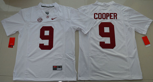 Alabama Crimson Tide Amari Cooper 9 College Football Limited Jersey - White
