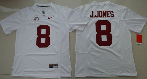 Alabama Crimson Tide Julio Jones 8 College Football Limited Jersey - White