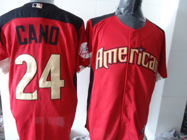 American League New York Yankees #24 Cano 2011 All-Star Jersey red