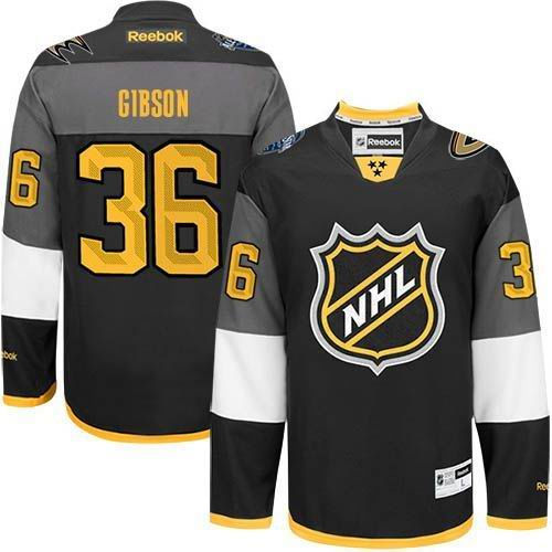 Anaheim Ducks 36 John Gibson Black 2016 All Star NHL Jersey