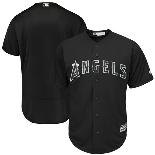Angels Blank Black 2019 Players' Weekend Authentic Player Jersey