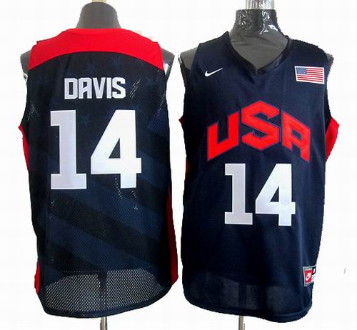 Anthony Davis 2012 USA Basketball Blue Jersey