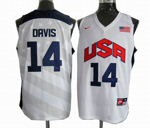 Anthony Davis 2012 USA Basketball white Jersey