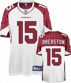 Arizona Cardinals #15 Steve Breaston Jerseys white
