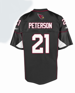 Arizona Cardinals 21 Patrick Peterson BLACK Color Jersey