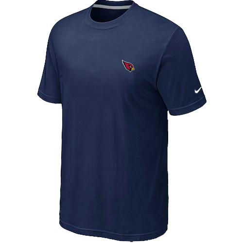Arizona Cardinals Chest embroidered logo T-Shirt D.Blue