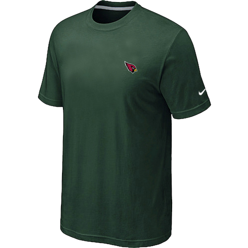 Arizona Cardinals Chest embroidered logo T-Shirt D.Green