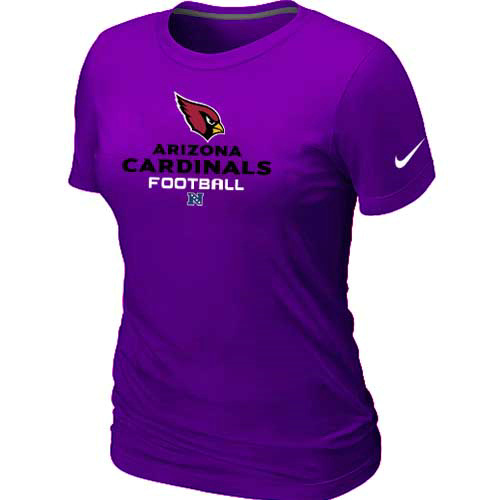 Arizona Cardinals Purple Women's Critical Victory T-Shirt