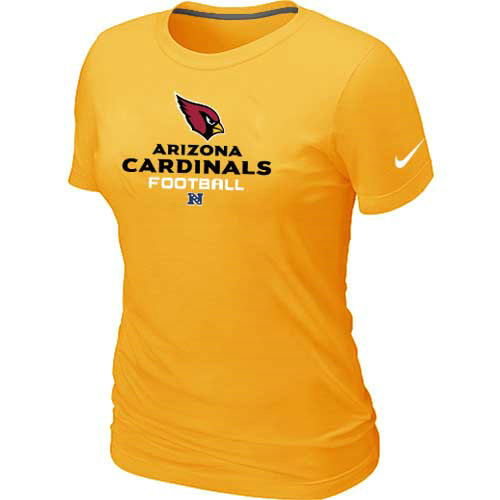 Arizona Cardinals Yellow Women's Critical Victory T-Shirt