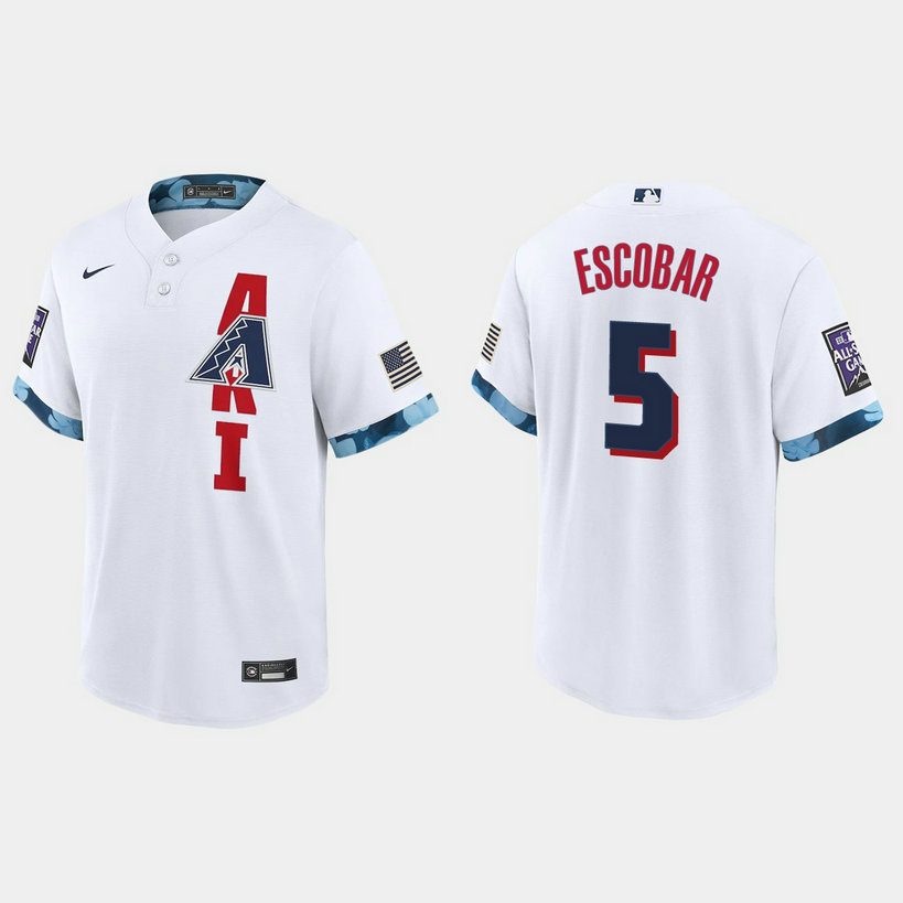 Arizona Diamondbacks #5 Eduardo Escobar 2021 Mlb All Star Game Fan's Version White Jersey