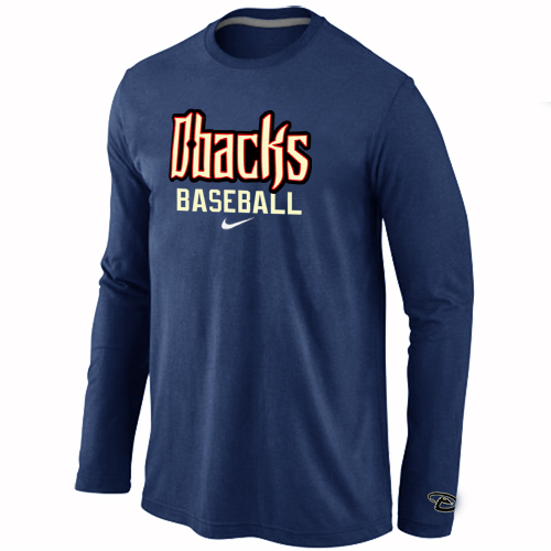 Arizona Diamondbacks Crimson Long Sleeve T-Shirt D.Blue