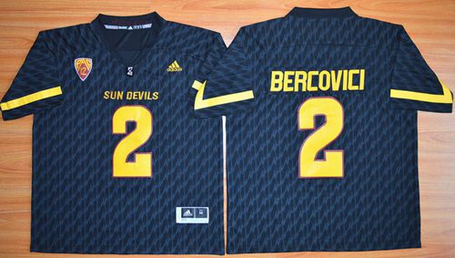Arizona State Sun Devils 2 Mike Bercovici New Black NCAA Jersey