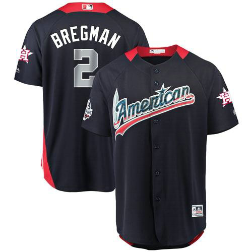 Astros #2 Alex Bregman Navy Blue 2018 All-Star American League Stitched Baseball Jersey1