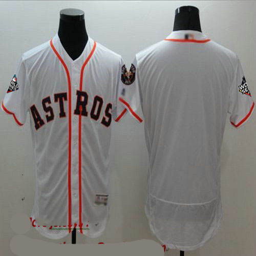 Astros Blank White Flexbase Authentic Collection 2019 World Series Bound Stitched Baseball Jersey