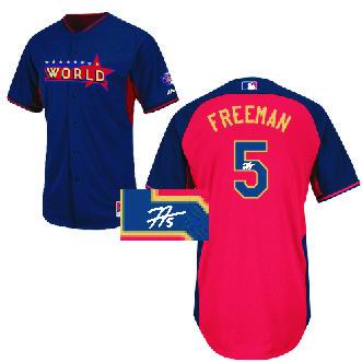 Atlanta Braves #5 Freddie Freeman World 2014 Future Stars BP Jersey