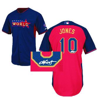 Atlanta Braves 10# Chipper Jones World 2014 Future Stars BP Jersey