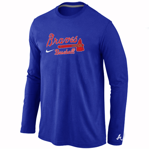 Atlanta Braves Long Sleeve T-Shirt Blue