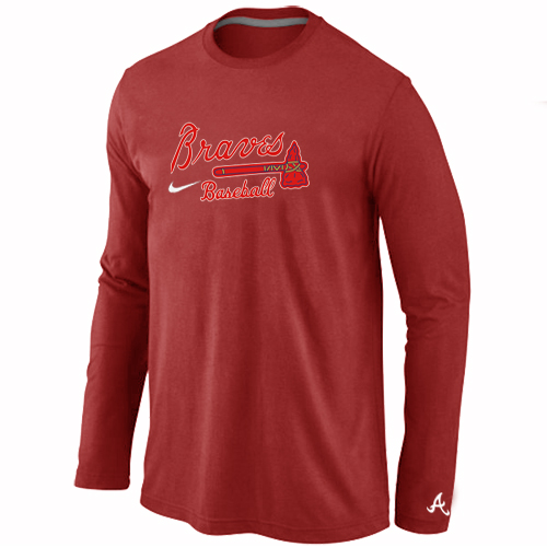 Atlanta Braves Long Sleeve T-Shirt RED
