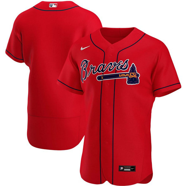 Atlanta Braves Men's Nike Red Alternate 2020 Authentic Official Team MLB Jersey