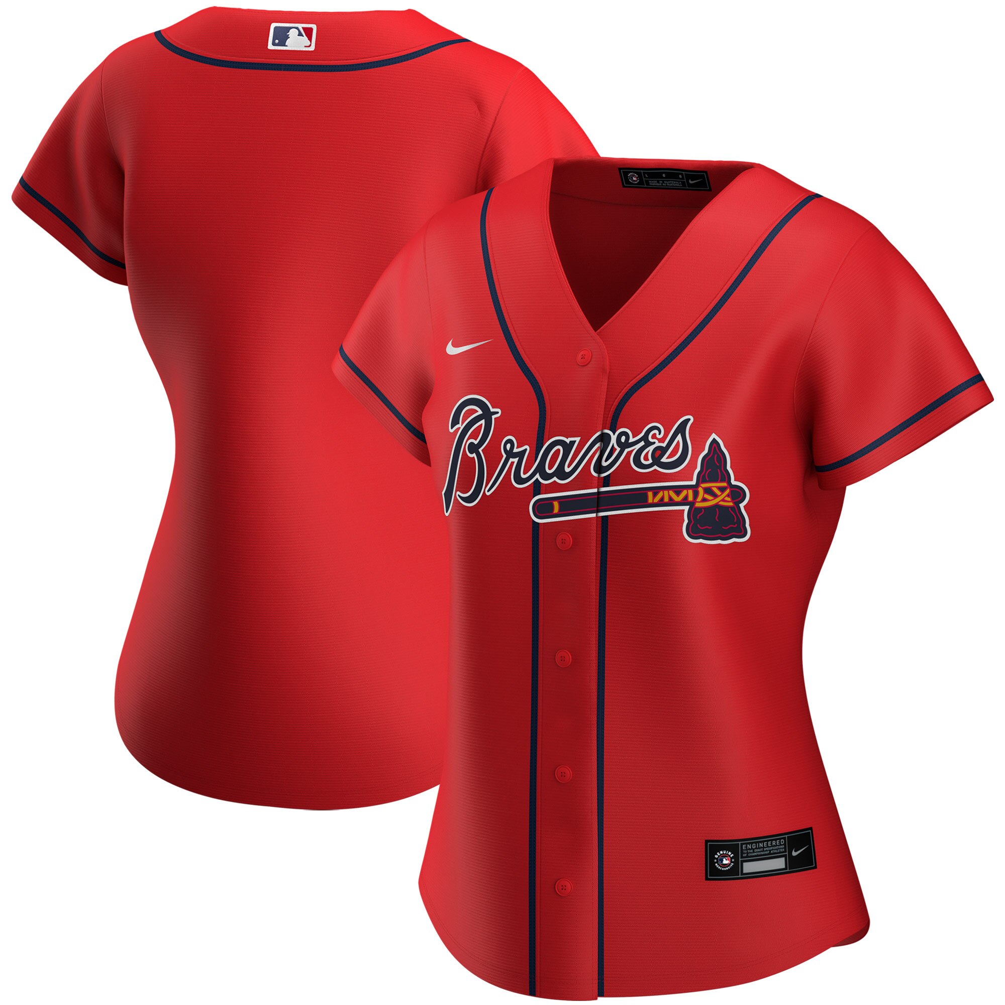 Atlanta Braves Nike Women's Alternate 2020 MLB Jersey Red