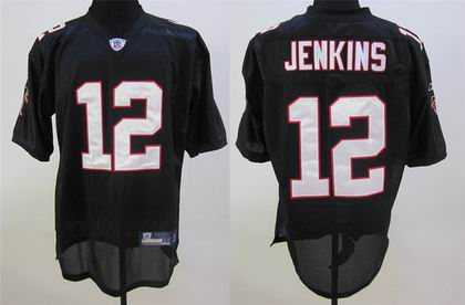 Atlanta Falcons #12 Michael Jenkins Black Football Jerseys