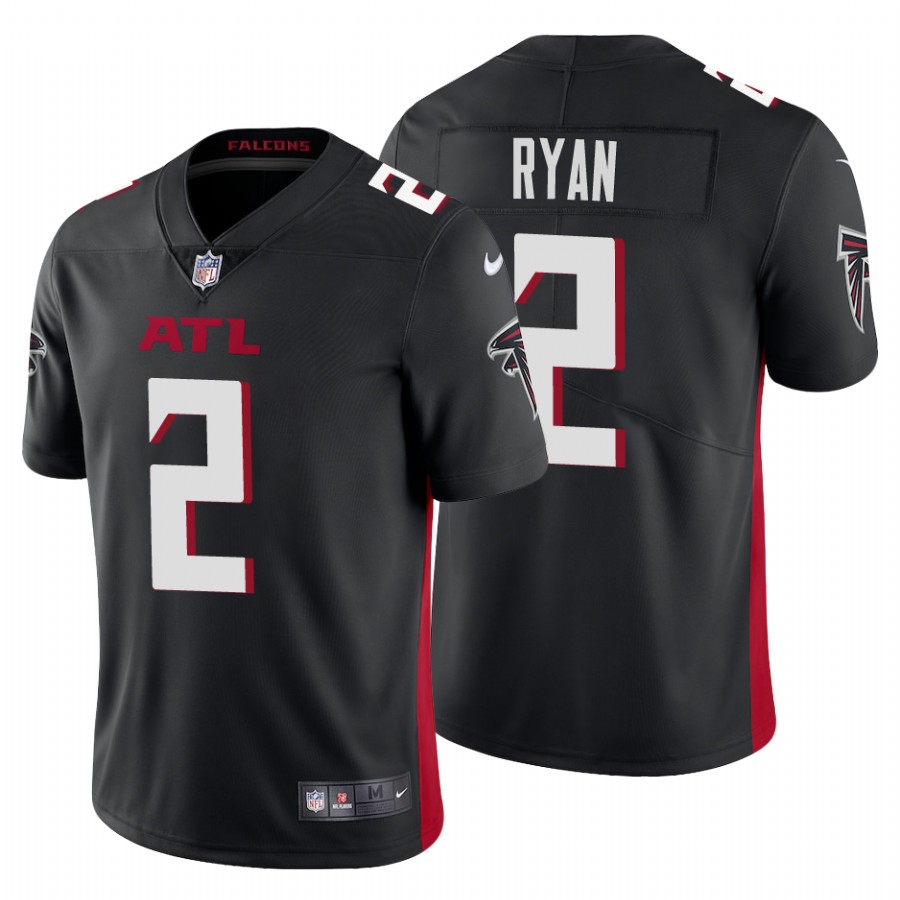 Atlanta Falcons #2 Matt Ryan Men's Nike Black 2020 Vapor Untouchable Limited NFL Jersey