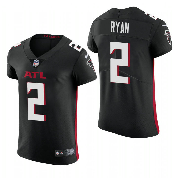 Atlanta Falcons #2 Matt Ryan Nike Men's Black Team Color Men's Stitched NFL 2020 Vapor Untouchable Elite Jersey