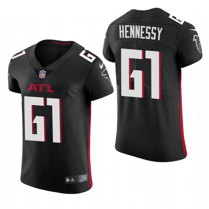 Atlanta Falcons #61 Matt Hennessy Nike Men's Black Team Color Men's Stitched NFL 2020 Vapor Untouchable Elite Jersey