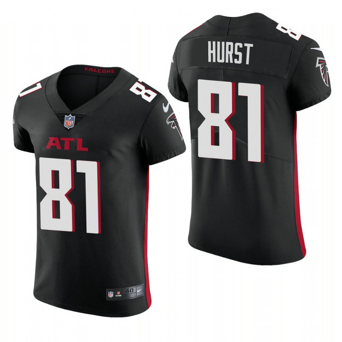 Atlanta Falcons #81 Hayden Hurst Nike Men's Black Team Color Men's Stitched NFL 2020 Vapor Untouchable Elite Jersey