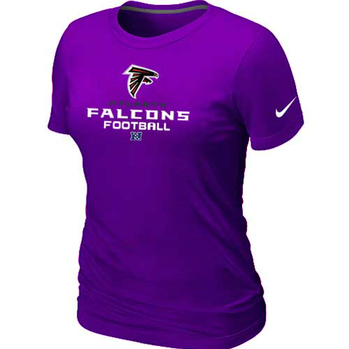 Atlanta Falcons Purple Women's Critical Victory T-Shirt
