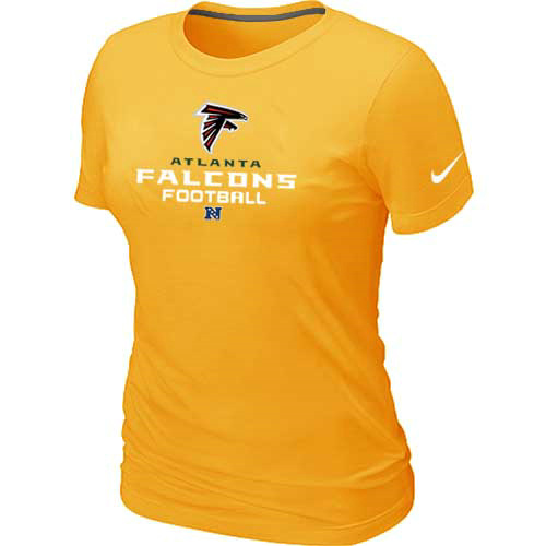 Atlanta Falcons Yellow Women's Critical Victory T-Shirt