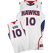 Atlanta Hawks #10 Mike Bibby Authentic Home Jersey