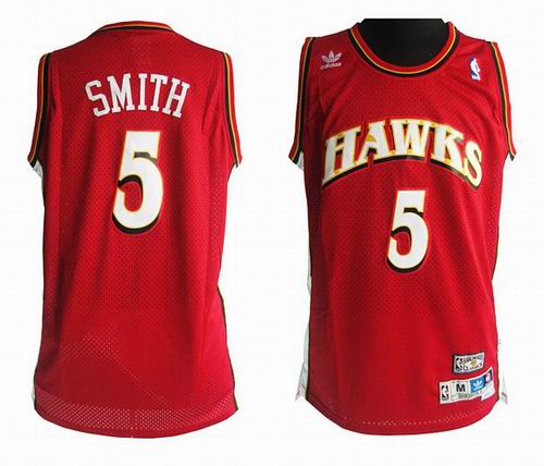 Atlanta Hawks #5 Josh Smith Soul Swingman Stitched Red Mitchell&Ness Jersey