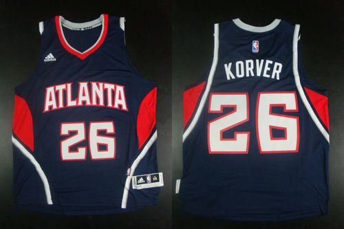 Atlanta Hawks 26 Kyle Korver Blue Revolution 30 NBA Jersey