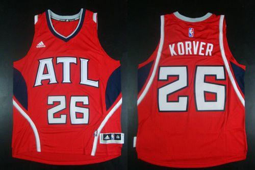 Atlanta Hawks 26 Kyle Korver Red Revolution 30 NBA Jersey
