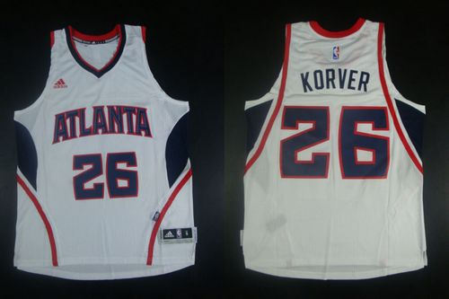 Atlanta Hawks 26 Kyle Korver White Revolution 30 NBA Jersey