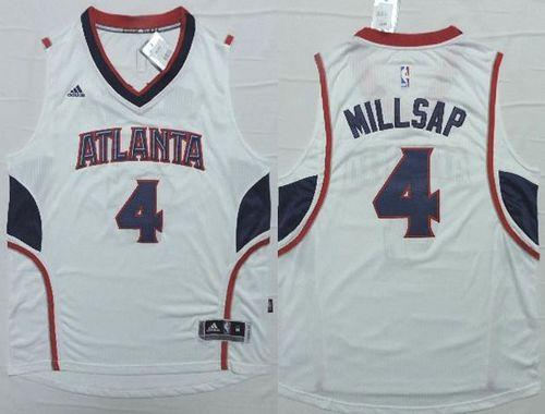 Atlanta Hawks 4 Paul Millsap White Revolution 30 NBA Jersey