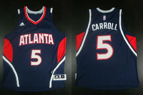 Atlanta Hawks 5 DeMarre Carroll Blue Revolution 30 NBA Jersey