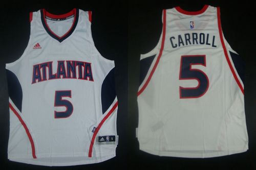 Atlanta Hawks 5 DeMarre Carroll White Revolution 30 NBA Jersey