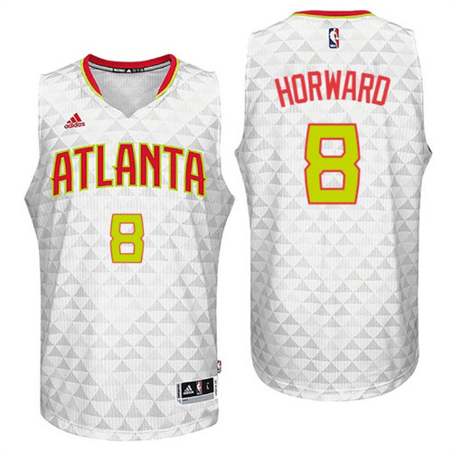 Atlanta Hawks 8 Dwight Howard 2016 Home White New Swingman Jersey