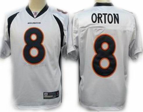 Authentic Denver Broncos #8 Kyle orton Jersey white