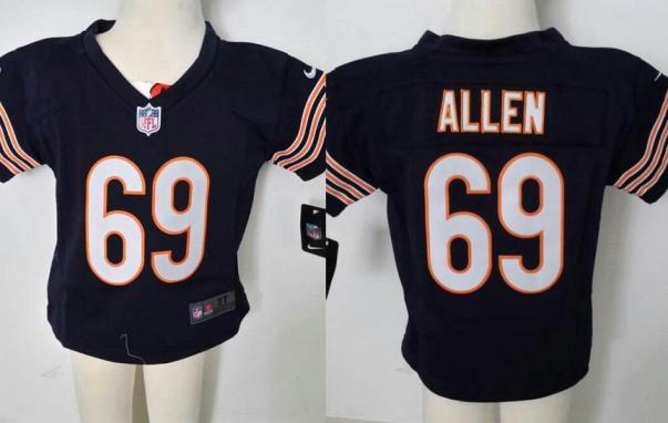 Baby Nike Chicago Bears 69 Jared Allen Blue NFL Jerseys