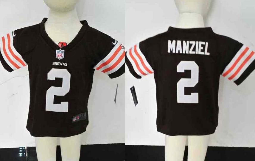 Baby Nike Cleveland Browns 2 Johnny Manziel Brown NFL Jerseys