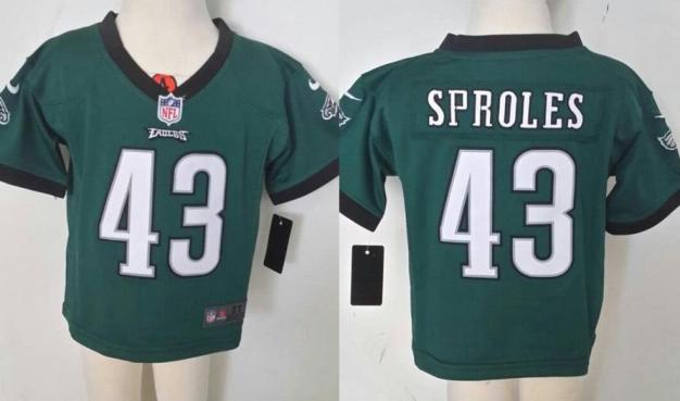 Baby Nike Philadelphia Eagles 43 Darren Sproles Green Jerseys