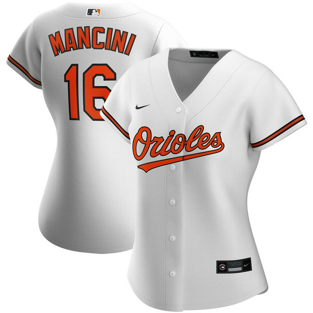 Baltimore Orioles #16 Trey Mancini Nike Women's Home 2020 MLB Player Jersey White