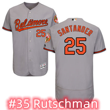 Baltimore Orioles #35 Adley Rutschman Grey Flexbase Jersey